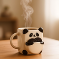 The Deluxe Creations Panda Coffee Mug with Biscuit Holder – Cute Ceramic Tea Cup | Built-in Cookie Pocket | Perfect Gift for Coffee Lovers